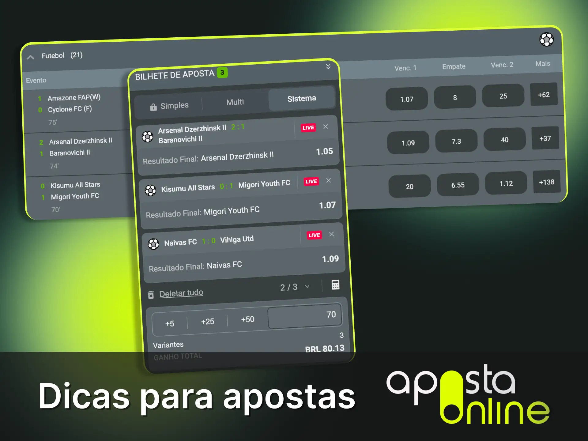 Aplique análises sistemáticas em futebol e vença na Aposta Online.