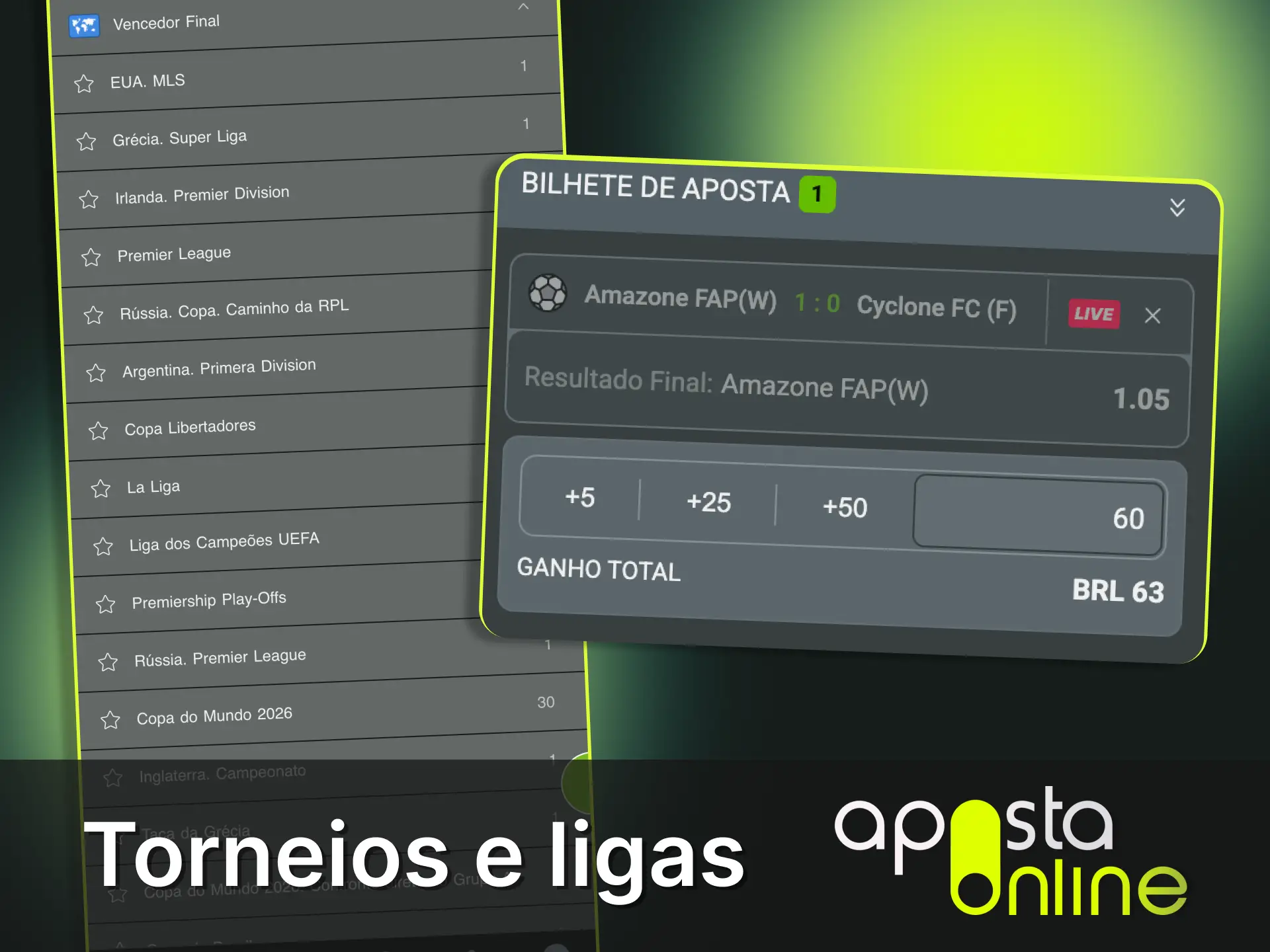 Explore estatísticas de jogadores nas ligas europeias na Aposta Online.