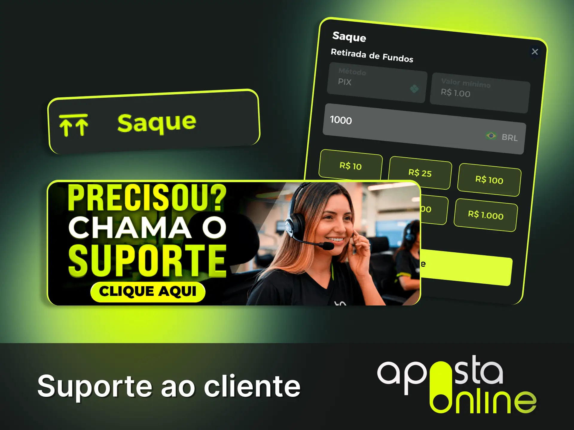 Fale com o chat ao vivo vinte e quatro horas por dia na Aposta Online.