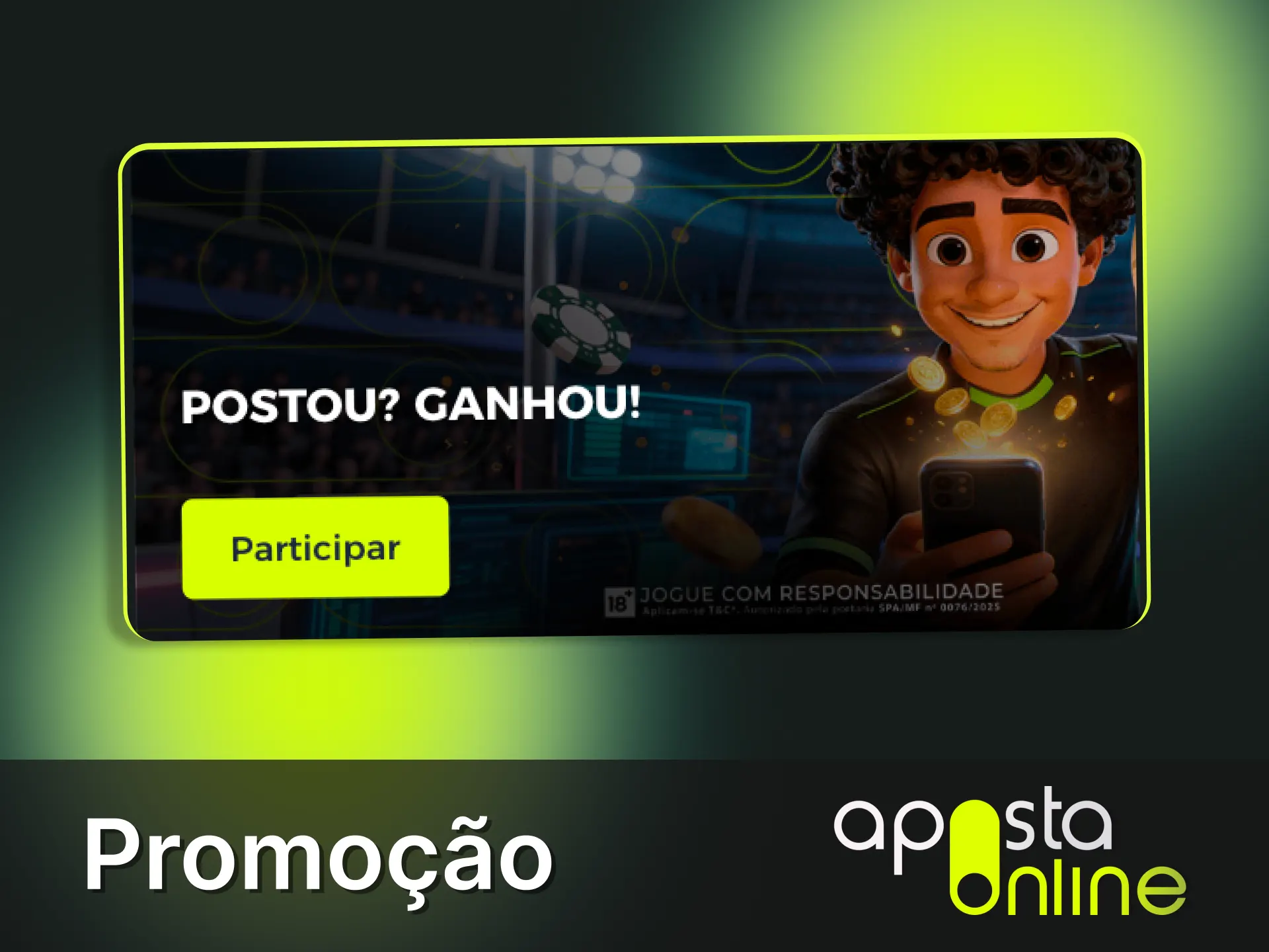 Participe da promoção Postou Ganhou e ganhe pontos para apostas de tênis na Aposta Online.